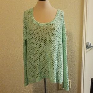 Mint BCBG open knit sweater